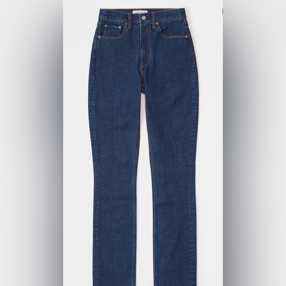 Abercrombie 90s slim straight ultra high rise curve love jeans